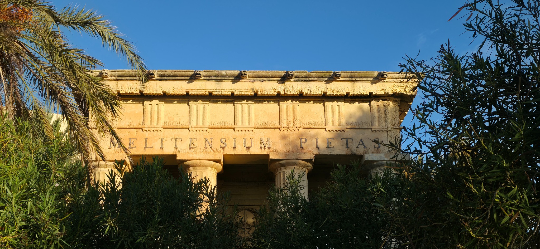 The neoclassical monument dedicated to Sir Alexander Ball